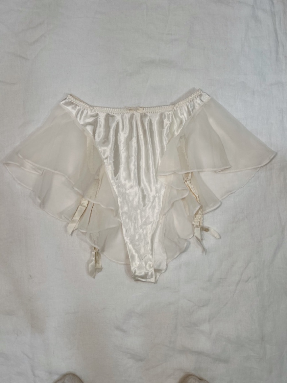 Vintage Bridal Victoria Secret High Waist Garter Belt Lingerie - Picture 16 of 16